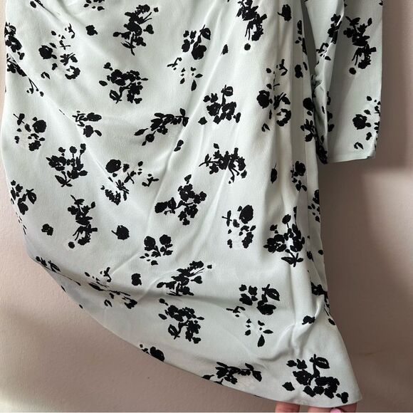 Alessandra Rich Off-The-Shoulder Rose Printed Silk Mini Dress - Picture 9 of 16